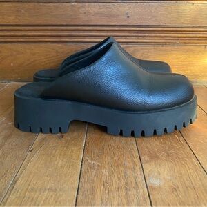 CALIA Black Clog Platform Chunky Slip-On Shoes Women’s 8